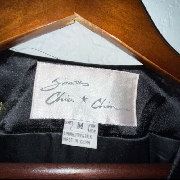 Women's Simone Chin Chin Butterfly Print Silk Kimono Blazer - Picture 4 of 8